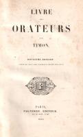 [Cormenin, Louis-Marie de La Haye] Timon:
Livre des orateurs. Douziéme édition. Ornée de vingt-sept...