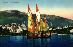 Abbazia, Opatija; Chioggiottenboote / boats