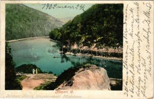 1902 Miskolc, Hámori tó. Ferenczi Károly kiadása (EB)