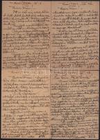 1942-1944 Kolozsvár, Józan Miklós (1869-1946) erdélyi magyar unitárius püspök 28 db saját kezűleg me...