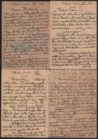 1942-1944 Kolozsvár, Józan Miklós (1869-1946) erdélyi magyar unitárius püspök 28 db saját kezűleg me...