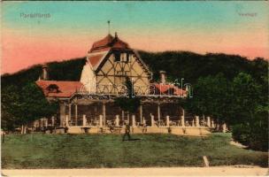 Parádfürdő, Vendéglő, étterem. Pauncz Illés kiadása (EK)