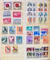 1960 körüli modern magyar tétel, sorok és darabok főként több példányban, részben saját készítésű la...