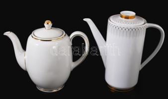 5 darab klf porcelán teás kanna, érdekes darabokkal, jelzett, hibátlan, m: 25 cm alatt