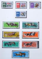 1961-1964 Hiányos magyar gyűjteményrész sorokkal, előnyomott SAFE albumban