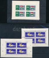 1961 Vénusz-rakéta kisív + Á.NY. kisív + 2 x Bélyegkiállítás Budapest Ezüst kisívsor (13.300)