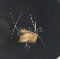 Zöldmázas iparművész váza, hibátlan, 17x14 cm