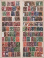 Deutsches Reich kb 420 db bélyeg, közte összefüggések, teljes sorok, 2 db kétoldalas nagyalakú berakólapon (Mi EUR ~650.-)