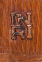 Régi fali feszület fém korpusszal, 40x24 cm