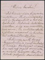 1917 Kolozsvár, Szarka Jenő kir. ítélőtáblai bíró, a Kolozsvár vidéki járásbíróság vezetőjének saját kezű levele