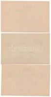 1919(DN) Budapest 1K + 2K + 3K "Pester Lloyd" utalvány T:UNC,AU
Adamo BUC-212.1, 212.2, 2...