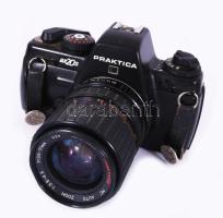 Praktica BX20S fényképezőgép, Prakticar obejktívvel, kiegészítőkkel, tartótáskában