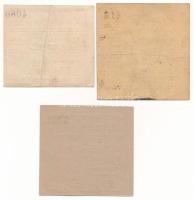 1919. Budapest 50f "Vörös Ujság" szükségpénz felülbélyegzéssel + 2K "Vörös Ujság&quot...