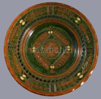 Teimel Óbánya fali dísztányér, jelzett, d:29 cm