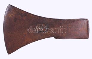 Antik balta fej, ötövsjeggyel jelezve, h: 15 cm