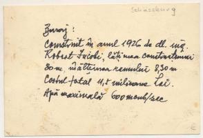 Segesvár, Schässburg, Sighisoara (?); gát / dam. photo (non PC) (EK)