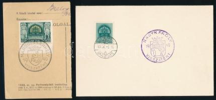 1940 20 db Erdély VISSZATÉRT bélyegzés (nem futott)