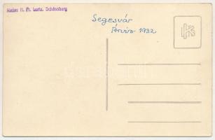 1932 Segesvár, Schässburg, Sighisoara; árvíz / flood. Atelier H. Fr. Lurtz photo (szakadás / tear)