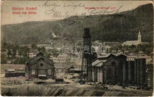 Anina, Stájerlakanina, Stájerlak, Steierdorf; Amoniák és kátrány gyár. Hollschütz kiadása / tar factory (Rb)