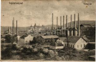 Vajdahunyad, Hunedoara; Vasgyár, vajdahunyadi vár / iron factory, castle (vágott / cut)