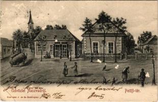 1904 Naszvad, Nasvad, Nesvady; Petőfi tér. Conlegner J. és fia kiadása / square (b)