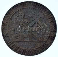 1960-1970 k. "Mákvölgyi Bányaüzem - Alberttelep" egyoldalas bronz emlékérem (97mm) T:XF,VF