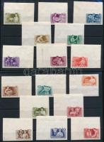 1955 Munka ívsarki vágott sor (70.000) / Mi 1426-1445 imperforate corner set