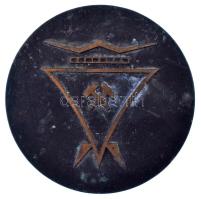 1970 k. "Oroszlányi Szénbányák" kétoldalas bronz emlékérem (69mm) T:AU,XF patina