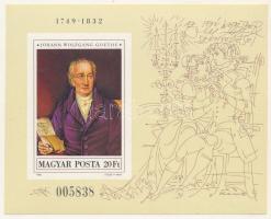 1982 Festmény (XX.) - Goethe vágott blokk (5.500)