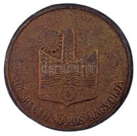 1980 k. "FSR. / Debrecen város nagydíja" kétoldalas bronz emlékérem (51mm) T:XF ph