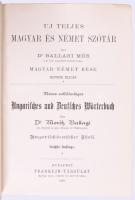 Ballagi Mór: Uj teljes német és magyar szótár. Német-magyar rész. + Uj teljes magyar és német szótár...