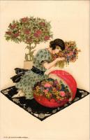 Viennese Art Nouveau M. Munk Wien Nr. 1052. s: Mela Koehler