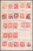 Krajcáros tanulmány gyűjtemény az 1881-es 5kr bélyegből, összesen 933 db bélyeg cserefüzetben (Gudli...