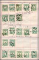 Krajcáros tanulmány gyűjtemény az 1881-es 3kr és 10kr bélyegből, összesen 250 db bélyeg cserefüzetbe...