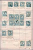 Krajcáros tanulmány gyűjtemény az 1881-es 3kr és 10kr bélyegből, összesen 250 db bélyeg cserefüzetbe...