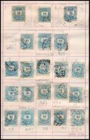 Krajcáros tanulmány gyűjtemény az 1881-es 3kr és 10kr bélyegből, összesen 250 db bélyeg cserefüzetbe...