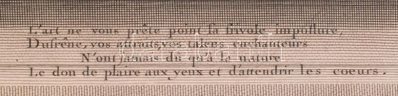 Catherine de Seine, Epouse du Sr Dufresne (színésznő) nagy méretű XVIII. századi rézmetszet Lépicé m...