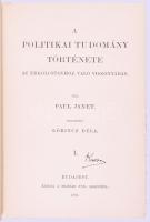 Janet, Paul: A politikai tudomány története az erkölcstanhoz való viszonyában. I-III. köt. Ford.: Lő...