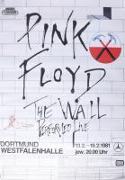 Gerald Scarfe (1936-): Pink Floyd: The Wall, Dortmund Westfalenhalle, 1981, koncertplakát, papír, jelzett a plakáton, feltekerve, apró folttal, 84x59 cm