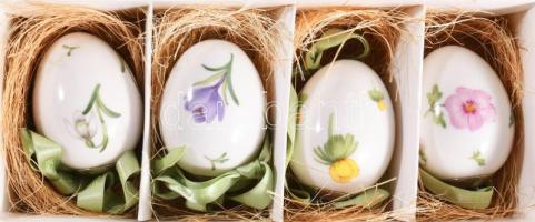 Royal Copenhagen 4 darabos húsvéti tojás garnitúra, eredeti dobozában.