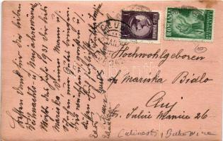 1930 Calinesti, Kalinestie (Bukovina, Bucovina, Bukowina); Kalinestie Marin / castle of Gusztáv Mari...