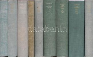 Jahrbuch der Auktionspreise für Bücher. (Német könyvaukciós árak katalógusa) 33 kötet az 1950-es éve...