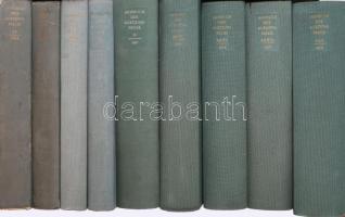 Jahrbuch der Auktionspreise für Bücher. (Német könyvaukciós árak katalógusa) 33 kötet az 1950-es éve...