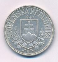 Szlovákia 1941. 20K Ag "Szent Cirill és Szent Metód" T:XF Slovakia 1941. 20 Korun Ag "St. Kyrill and St. Methodius" C:XF Krause KM#7