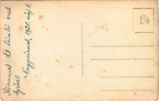 1928 Nagyvárad, Oradea; Körmenet Szent László ereklyével, cserkészek / procession with Saint Ladisla...