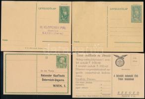 ca 1905-1930 4 db cégbélyegzéses levelezőlap Délvidéki Automobil club, stb