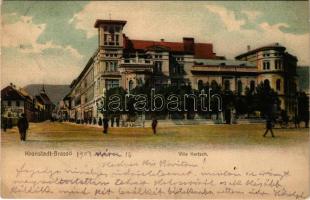 1903 Brassó, Kronstadt, Brasov; Villa Kertsch / street view, villa (EM)