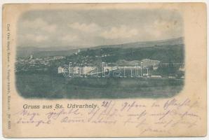 1898 Székelyudvarhely, Odorheiu Secuiesc; látkép / general view. Carl Otto Hayd (fl)