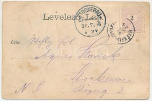 1898 Székelyudvarhely, Odorheiu Secuiesc; látkép / general view. Carl Otto Hayd (fl)