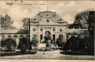 1915 Pöstyén, Piestany; Ferenc József fürdő, képeslapfüzetből. Kohn Bernát kiadása / spa, bath, from a postcard booklet (EK)